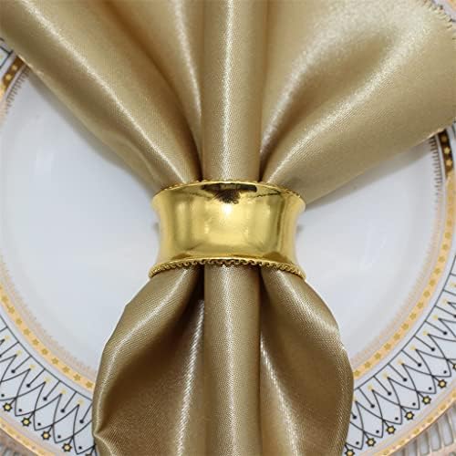 Sawqf nositeljica salveta prstena za salvetu za svadbene večere stranke svadbene recepcije Obiteljski ukras metal