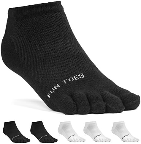 Zabavni prsti ženske pamučne čarape-prozračne-pakovanje od 6 pari-veličina 9-11-lagana
