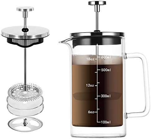 Upspirit francuski aparat za kavu, preše za kafu Staklo dvostruko zid izolirana vruća hladna piva za kavu