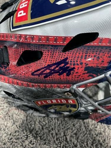 Sergej BOBROVSKI Florida Panteri potpisali autogram golmanska maska JSA COA NHL šlemovi i maske