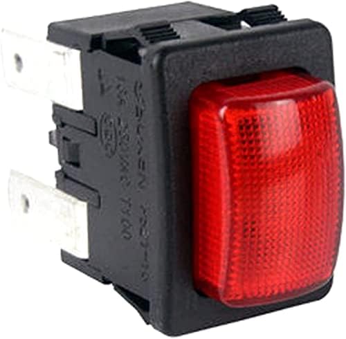 Agounod preklopni prekidač 2 kom crveni prekidač sa 4 igle PS21-16 električni prekidač na dodir 250V 15a dugme
