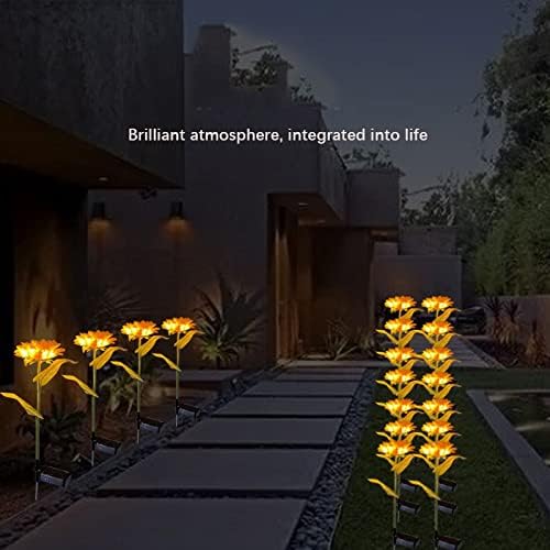 Douba LED solarni pojedinačni suncokret svijetli na otvorenom Lawn Garden Simulacija fenjera