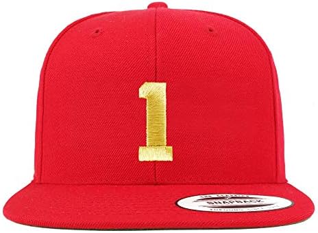 Trendy Prodavnica Odjeće Broj 1 Zlatna Nit Sa Ravnim Novčanicama Snapback Bejzbol Kapa