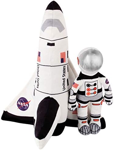 Dazmers 10 plišani svemirski šatl i Astronaut plišana meka i umiljata plišana svemirska Šatl igračka za djecu –rođendanski poklon za dječake djevojčice, mala djeca se pretvaraju u ulogu