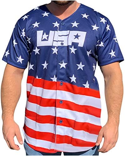 Modna ženska patriotska majica u Sjedinjenim Državama američke ispisane bluze američke zastave prugaste ljetne