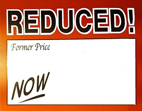 25 popust - 7 x 5,5 stambene prodavnice za pisanje u pitanju Cijena znakova za teške karton fluorescentne narančaste