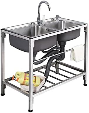 Kuhinjski sudoper, komercijalni sudoper za restorane, pomoćni sudoper od nerđajućeg čelika Samostojeći kuhinjski