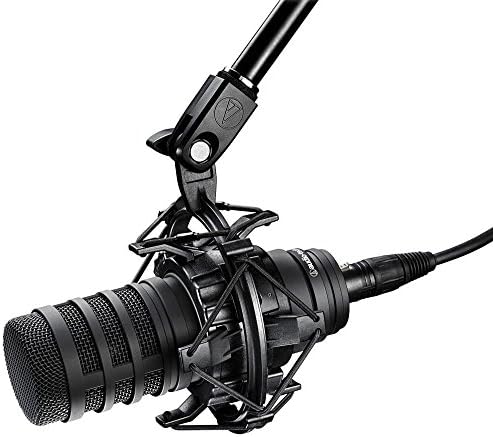 Audio-Technica Bp40 dinamički mikrofon za emitovanje sa velikom dijafragmom + ruka za binu sa XLR kablom + CAD audio Pop Filter