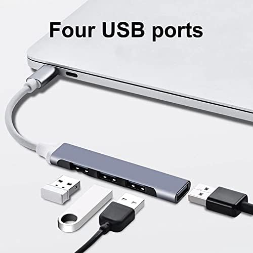Lhllhl 4 Port Type-C / USB Hub USB3. 0 USB Splitter OTG adapter Hub USB Adapter adapter Splitter USBC Hub za tastaturu miša U Disk