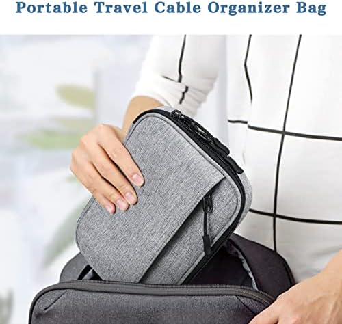 Toplive elektronski organizator putovanja, prenosiva torba za organizatore putnih kablova Dual Zipper kutija