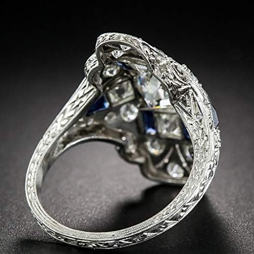 2023 NOVO preusmjereni uzorak lagane dame šuplji prsten luksuzni prstenovi smola prstenovi veličine 9