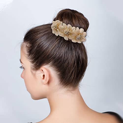 Lepinja za kosu 3 cvijet cvjetna arktifakt ženska kosa za kosu za kosu, headdrerenes 2021