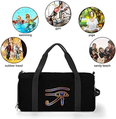 Eye of Horus Unisex izdržljiva torba za teretanu lagana sportska torba Multi-Function Carryon Gymbag