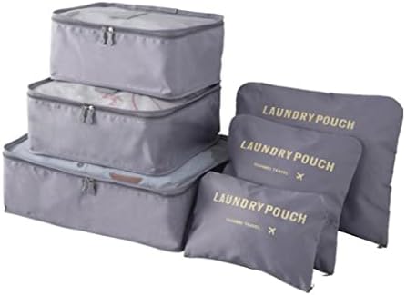 LuckMeet Travel odjeća za skladištenje za pohranu putnička roba set donje rublje završava šest komada za pohranu torba siva