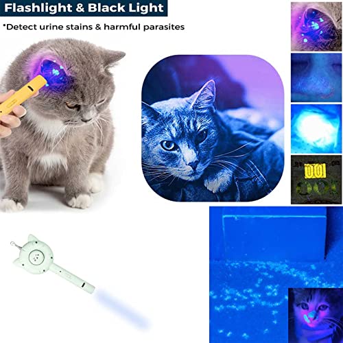 5-u-1 četka za kućne ljubimce, USB multifunkcionalna četka za bundeve za kućne ljubimce samočišćenje, četka za čišćenje kose za kućne ljubimce, Artefakt za mačke i pse sa mačjim štapićem, Laser, crno svjetlo, baterijska lampa
