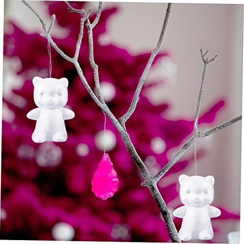 Sewacc 12pcs Model Nativity zanat DIY bijeli medvjed zanat za vjenčanje odmjenski dekoration Bear