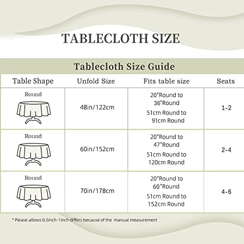 Listovni uzorak okrugli stol, vodootporna tkanina ukrasna, izdržljiva odjeća za nevernu stolu, obnovan za čipljenje za odlivanje otporno na čišćenje kuhinje