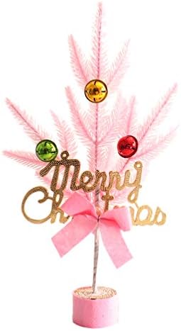 Bespomoćno umjetno mini božićno stablo božićno drvce sa boblim ukrasima za novogodišnji božićni dekor