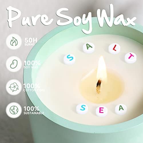 Sea sol ljetne svijeće za olakšanje stresa, jedinstvena ručno rađena aromaterapija pokloni svijeća za žene,