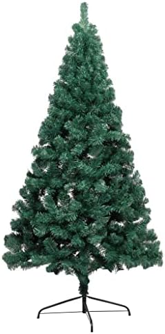 Umjetno polu božićno drvce, rustikalni božićni dekor, DIY Božić, polukrug, za odmor u zatvorenom i vanjskom dekoru, sa postoljem zelene 70.9 PVC