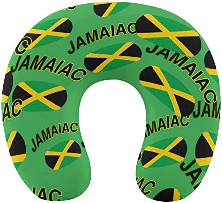 Jamajka zastava države Jamajčka zastava Jastuk za povratni vrat u obliku za glavu i vrat Jastuk za glavu pjene za glavu pjene za automatsko spavanje