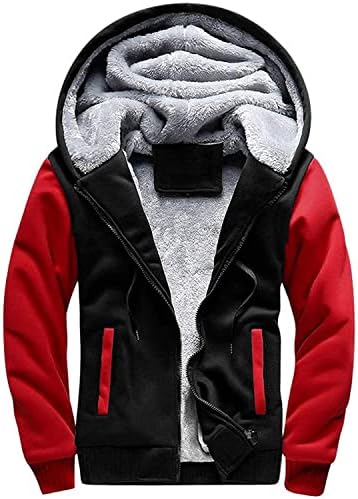 IgEekwell dukseve za muškarce zatvarajući tešku dukseru - puna jakna za zip Sherpa