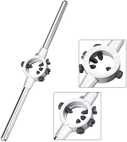 UXCELL 1 / 4-20 UNC okrugli strojni navoj i die zalihe drška držač ključa za metrički M4,5 m6 /