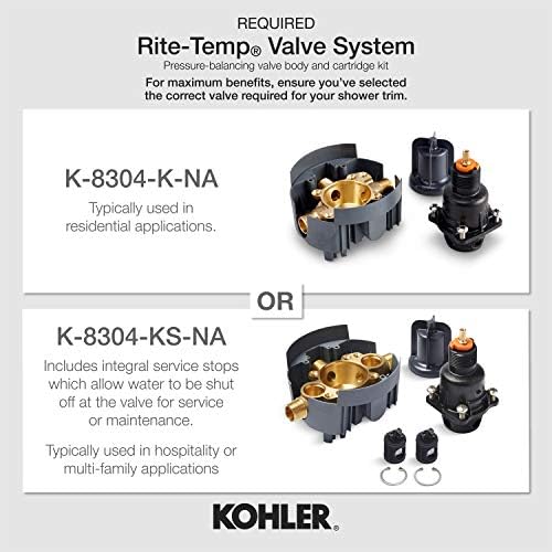 Kohler TS45106-4-BN ALTEO oprema za tuširanje 2,5 GPM, živahni brušeni nikl