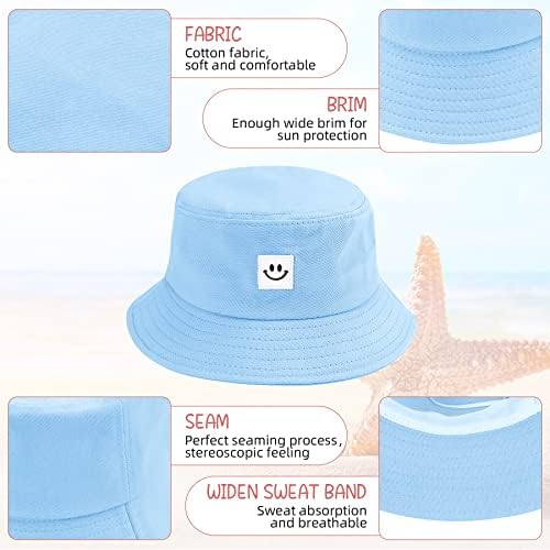 Zando kašika za djecu Pamučni osmijeh lica vizira kašika za djevojke dječake slatka lagana pakirana plaža kapu za sunčanje