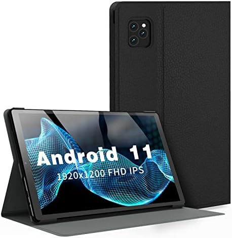 Kinstone Android 11 tablet 10,3 inča, tablet za igranje Octa-Core, 6GB RAM + 128GB ROM, 1920x1200 FHD Incell, 5MP + 13MP dvostruka kamera, dual SIM 4G LTE, 2,4 GHz / 5GHz WiFi, 8000mAh, GPS, sa futrolom za tablet