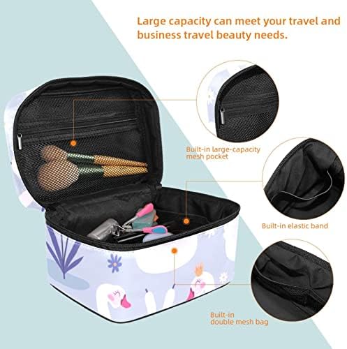 Elegantna labudna putna šminka za šminku za šminkanje Organizator kozmetička torba za kozmetiku, toaletne uređaje, četke