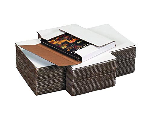 Top Pack Supply Easy-Fold Mailers, 14 1/8 x 8 5/8 x 2, Bijela