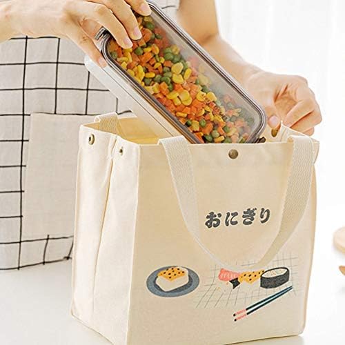 Torba za ručak ženska torba za ručak japanska Kawaii platnena Bento torba za ručak torba za hlađenje izolovana za kancelarijski posao škola piknik plaža vježba teretana putna Bento kutija
