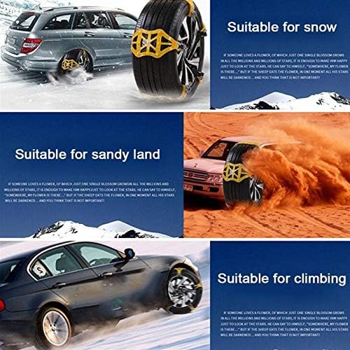 Xcq Solid i Sef, 3pcs / 5pcs / set automobilski lanci za snijeg Širina lanac snijega za zimu automatsko blato Wheels Anti-Skid Autocross na otvorenom 114