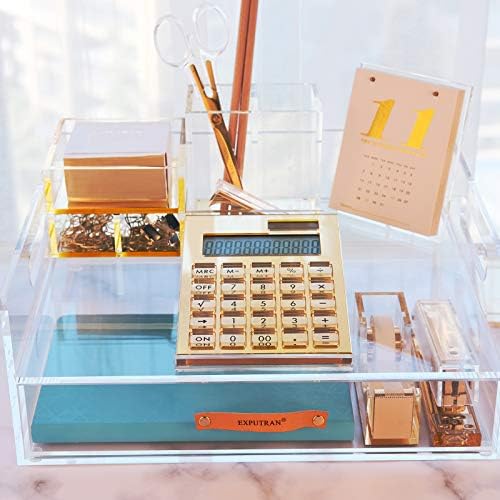 Exputran akrilni kalkulator sa postoljem, baterijom i solarni hibridni napajani bazični kalkulator 12-znamenkasti