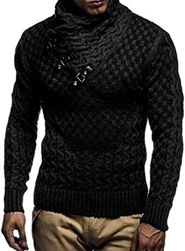 Muškarci Tweathirt Pleteti Pleteti Duks Nove godine Plus veličina Dugih rukava Tanak pulover