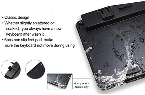 BoxWave tastatura kompatibilna sa LG Gram 15-AquaProof USB tastaturom, periva vodootporna vodootporna USB tastatura za LG Gram 15-Jet crna