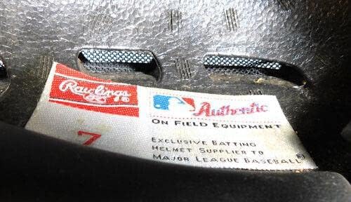 Jorge Mateo Game-korišćena i potpisana Cracked New York Yankees kaciga-MLB Game Used Helmets
