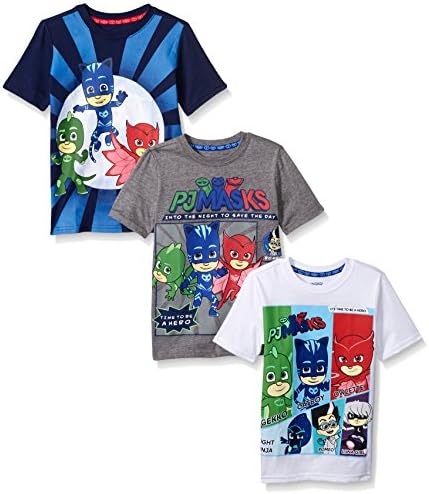 PJ maske grafička majica sa 3 paketa kratkih rukava za male dječake