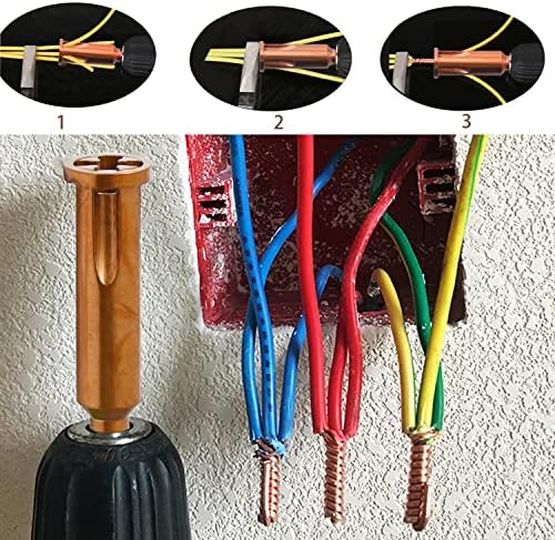 Alat za uvijanje žice kablovski Skidač žice i Twister za električnu bušilicu, 3-Smjerni/ 5-Smjerni alat