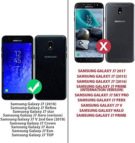 TJS futrola za telefon kompatibilna sa Samsung Galaxy J7 2018/J7 Refine/J7 Star/J7 EON/J7 TOP/J7