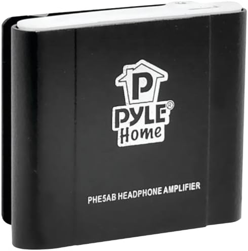 Pyle Home Bass Pojačavanje prijenosnih pojačala za slušalice-mini pojačalo za glasnop, podešavanje jačine zvuka, punjiva baterija, kućište metala, USB / Stereo kablovi, radi sa iPod, mp3, prijenosnih računala, mobilni telefon Phe5ab