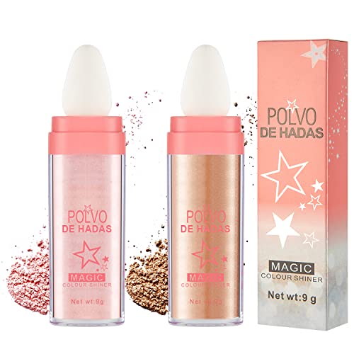 Highlighter puder Stick Makeup 2kom Polvo De Hadas Body Glitter Shimmer Highlighter puder high Gloss