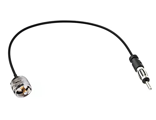 Supmory UHF mužjak do AM / FM muški adapter RG174 Coax Cable 12 inča za radio antenu