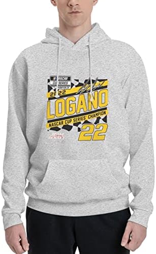 Joey Logano 22 Champion Muški pulover duksela za pulover, dukserice s kapuljačom Najbolji duksevi za sportska odjeća sa džepom