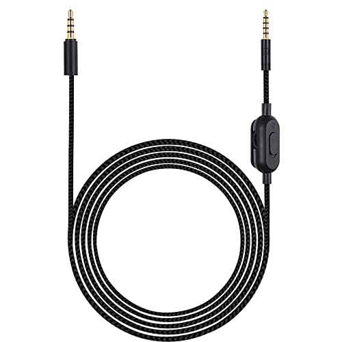G433 zamjenski Audio kabelski kabl za Logitech G433 G233 G Pro G Pro X gaming slušalice, kontrola jačine zvuka i Inline Mute sa kopčom za kravatu radi na PS4 / PS5 / Xbox One / PC