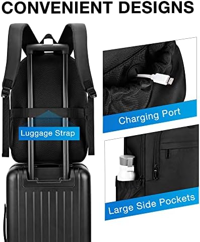 BAGSMART ruksak za Laptop za muškarce i žene putni ruksak od 15,6 inča za školsku torbu na Fakultetu sa priključkom za punjenje.