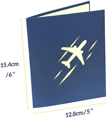 yaartz 3d Iskačuća čestitka sa kovertom - kartice za sve prilike-avion