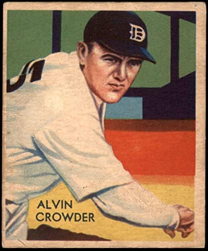 1935 Dijamantne zvijezde # 93 Alvin Opća Crowder Detroit Tigrovi Dobri tigrovi