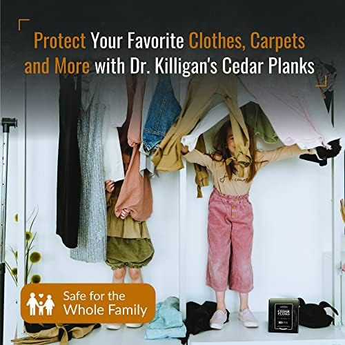 Dr. Killiganov daske za kedar - Kedar blokovi za skladištenje odjeće, odlična alternativa mudama moljaca za ormar, dobri osvježivač CEDAR, najboljeg odbojnika moljaca za odjeću, ubrano u SAD